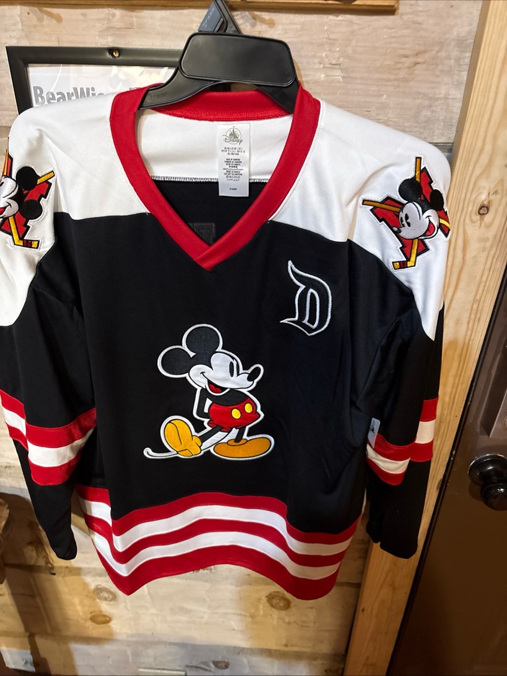 Disney Black and Red Jersey with White Trim